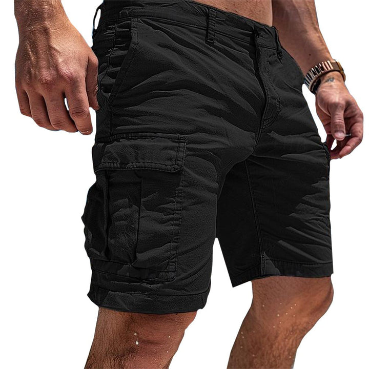 Men's multi-pocket relaxed cargo shorts for casual, outdoor & everyday use. Comfortable summer wear.