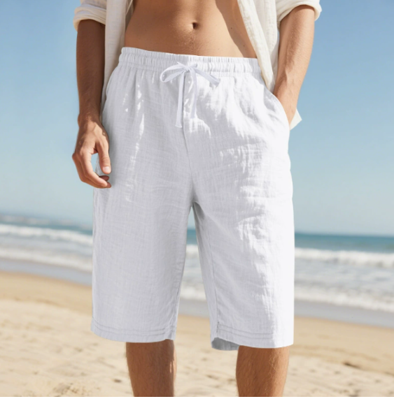 Men's relaxed fit drawstring chino shorts for casual comfort and everyday wear.