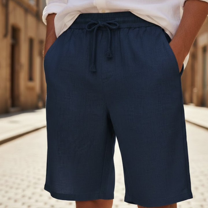 Versatile men's summer shorts, drawstring waist, relaxed fit, perfect for beach, casual outings, or everyday.