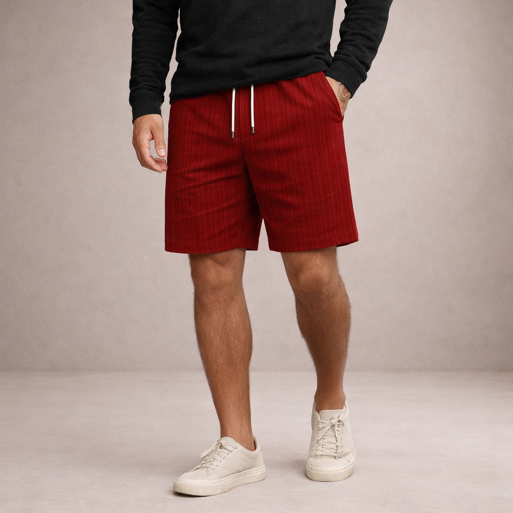 Men's comfortable summer shorts, relaxed fit, perfect for beach days, vacation, and outdoor activities.