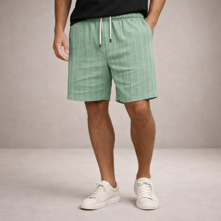 Lightweight men's casual shorts with drawstring for ultimate summer comfort and relaxed fit.