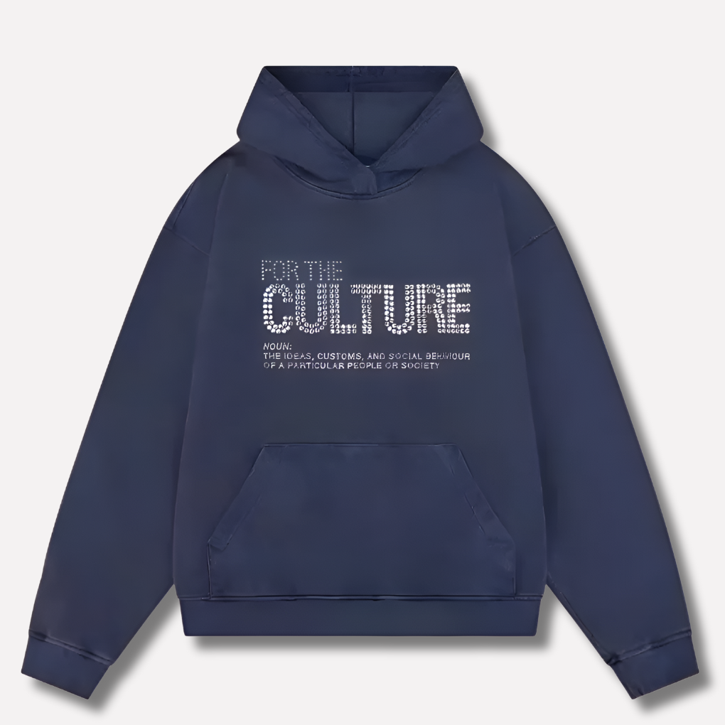 Men's relaxed fit graphic hoodie with a bold statement print, perfect for casual fashion & streetwear.