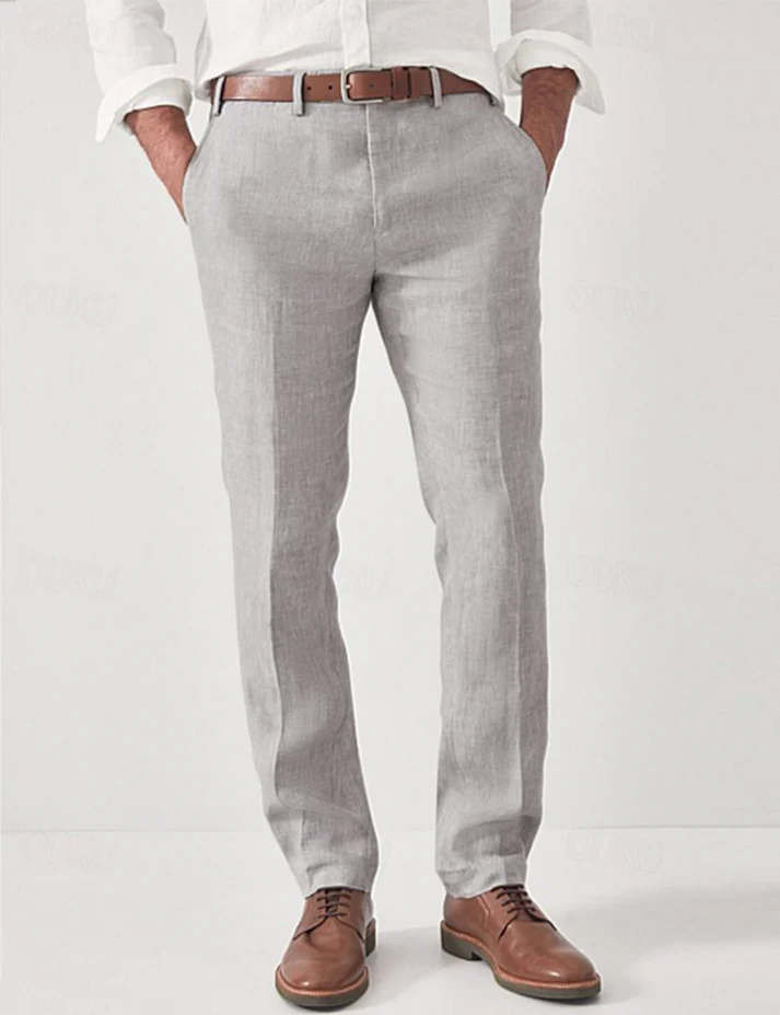 Comfortable men's harem pants, relaxed fit, soft fabric, elastic waist for lounge or streetwear.