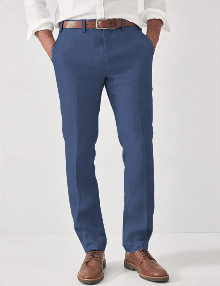 Men's elastic waist harem pants, relaxed fit for casual comfort, versatile for lounge, streetwear & everyday.