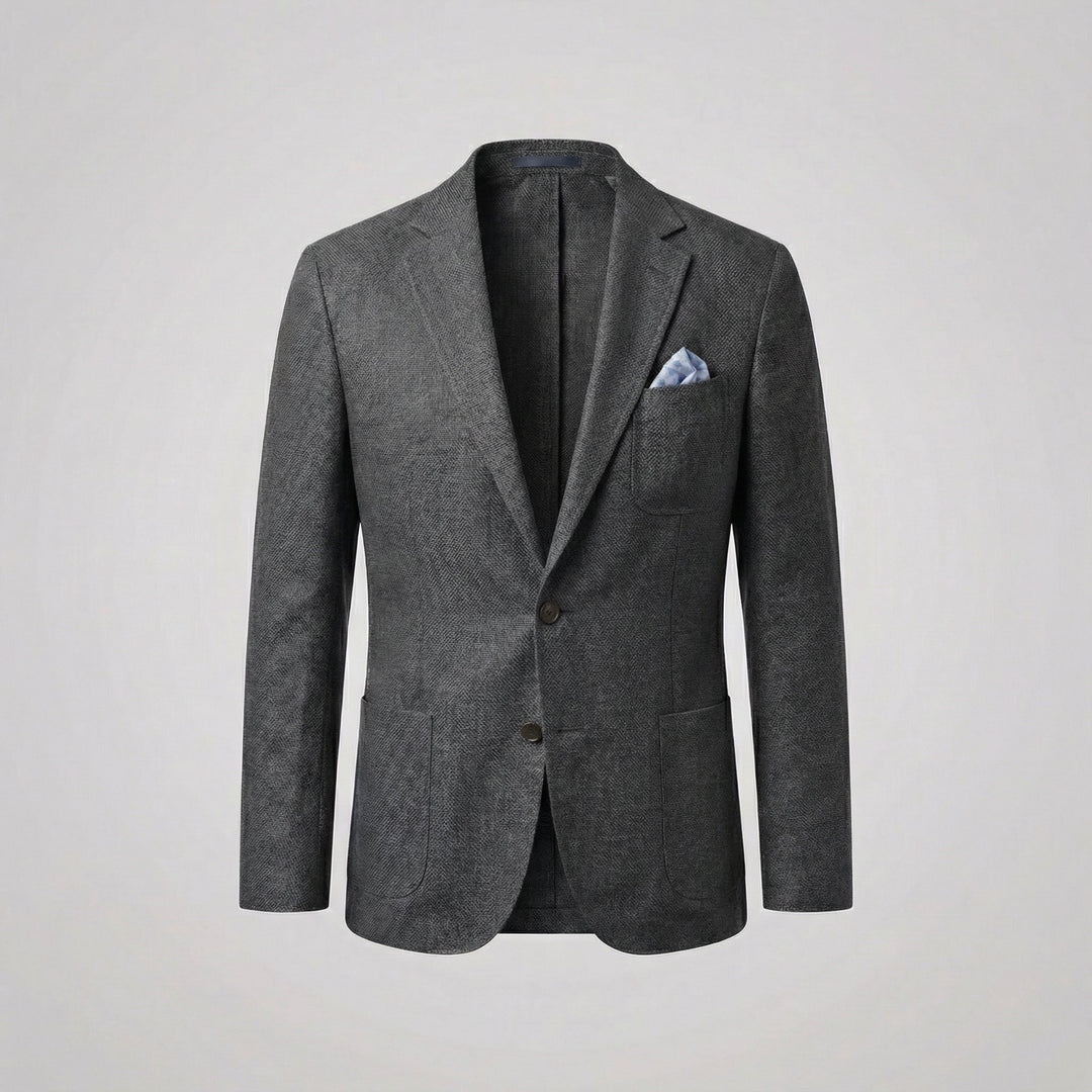 Versatile men's relaxed fit lightweight summer blazer jacket for both casual and smart-casual outfits.