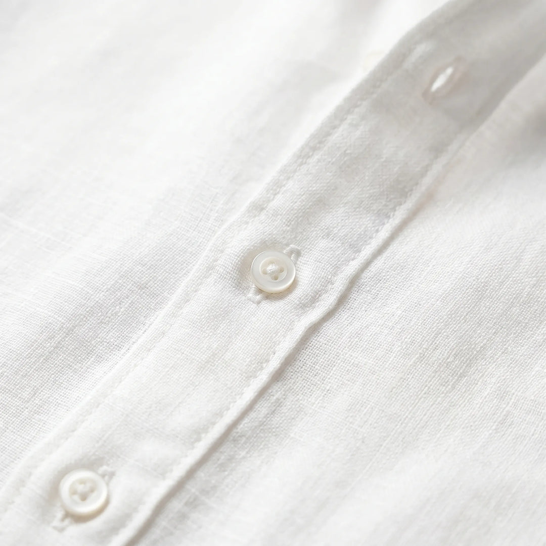 Lightweight & breathable men's relaxed fit long-sleeve shirt. Comfortable button-up for summer & travel.