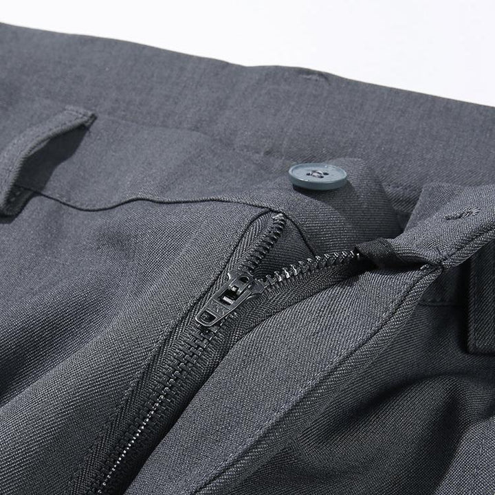 Men's comfortable pleated dress trousers, relaxed fit, perfect blend of style for business & casual.