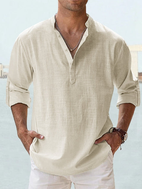 Stylish & comfortable men's relaxed fit shirt, short-sleeve, ideal for summer and casual events.