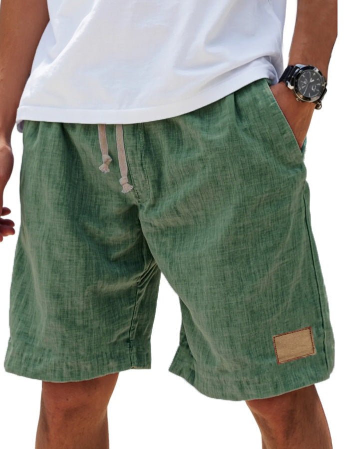 Back view of men's relaxed fit summer shorts, designed for ultimate comfort and casual style.