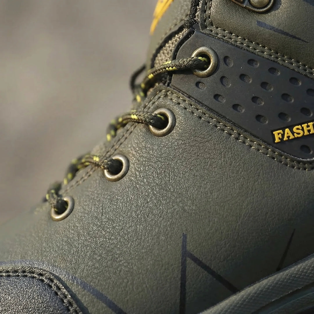 Comfortable men's hiking boots, water repellent & designed for all-terrain trail walking and outdoor work.