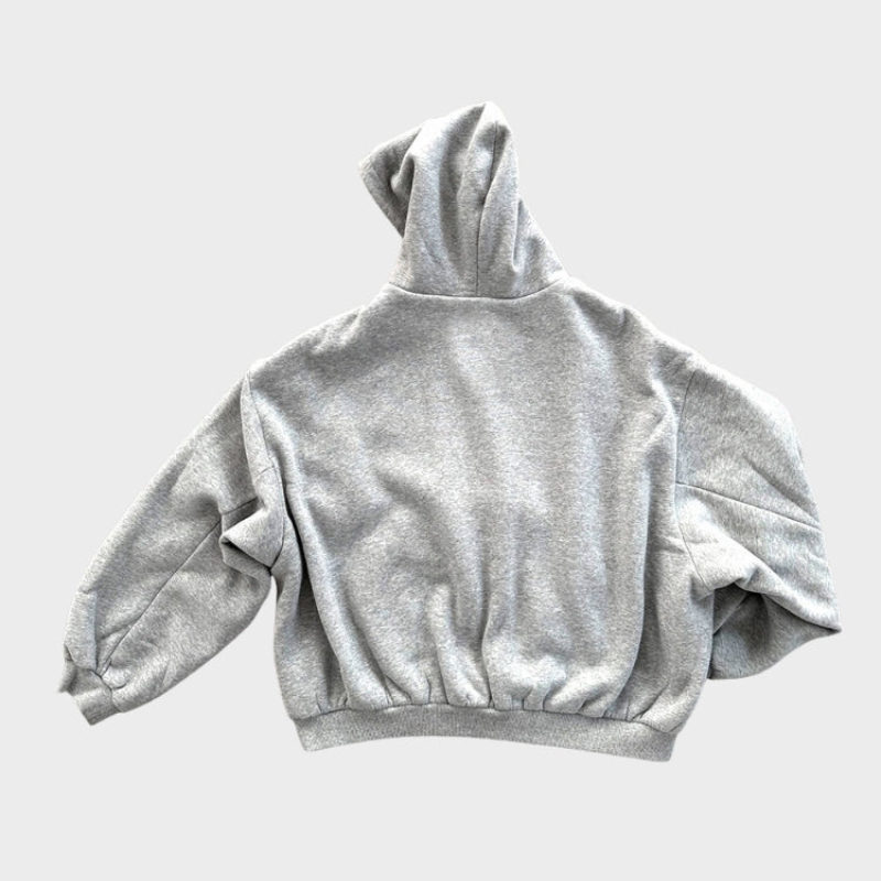 Comfortable men's oversized hoodie by Josh. Reversible design offers checked pattern or solid for casual style.
