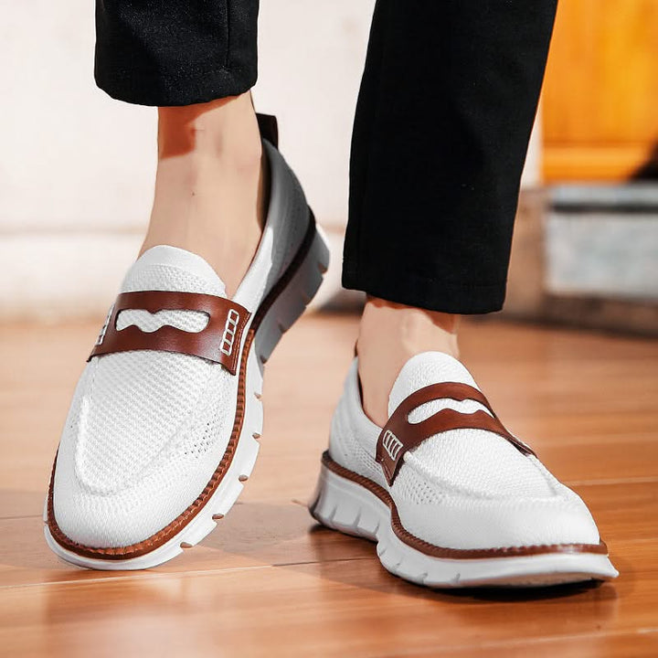 Pair of men's Ridge loafers, ready for comfortable, stylish everyday wear, ideal for spring & summer.