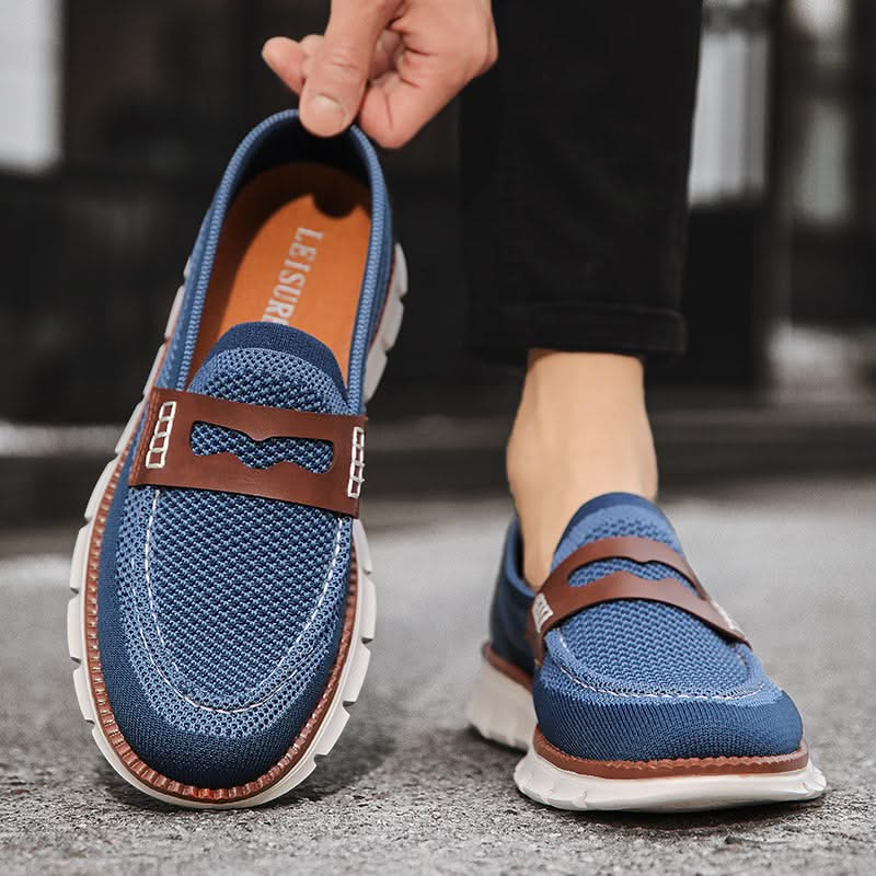 Stylish men's Ridge loafers, casual slip-on shoes for a modern look & effortless everyday comfort.