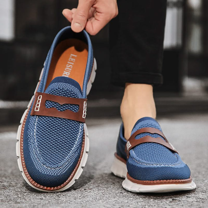 Stylish men's Ridge loafers, casual slip-on shoes for a modern look & effortless everyday comfort.