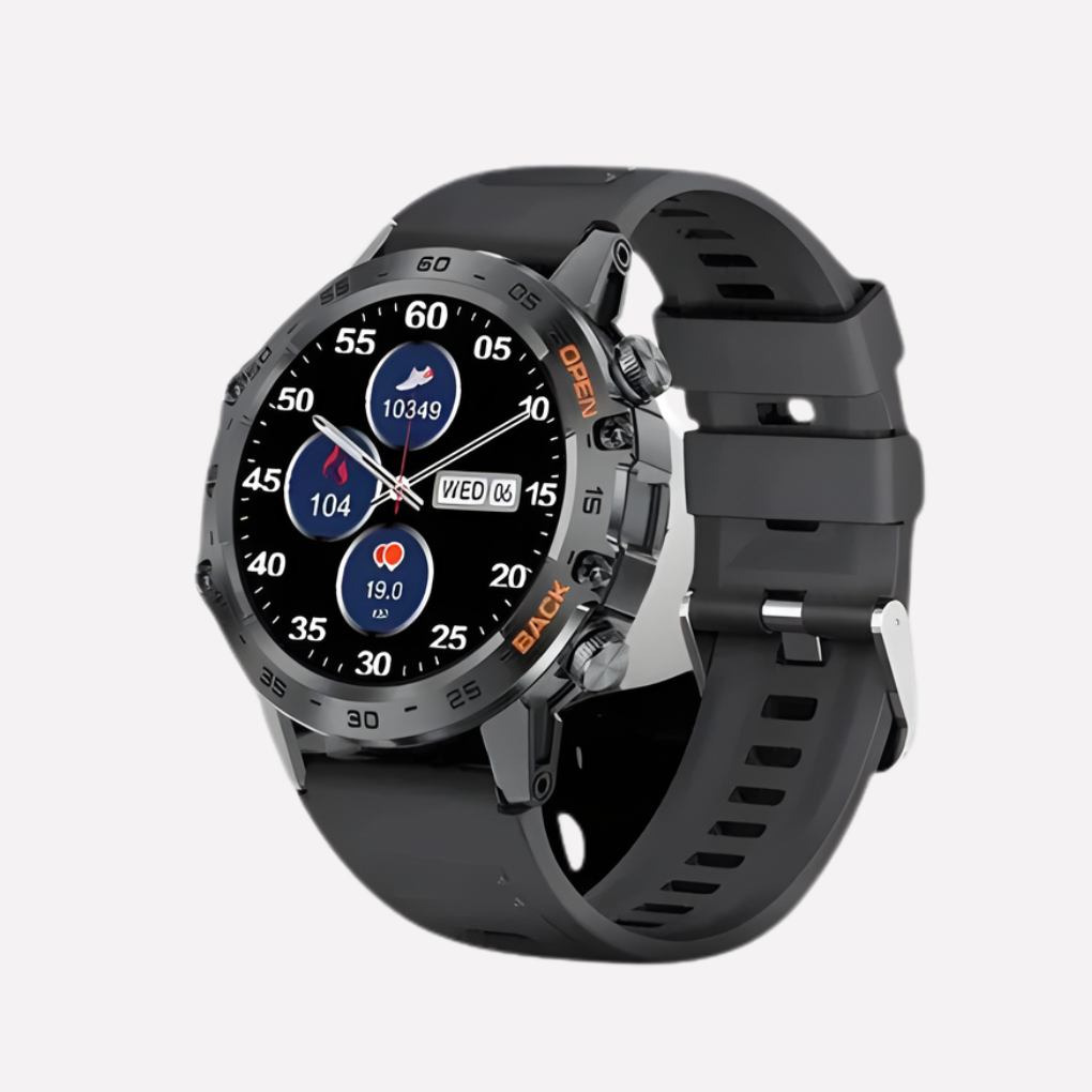Men's rugged GPS smartwatch for outdoor adventures. Durable design with activity tracking & health monitoring features.