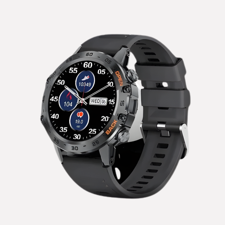 Men's rugged GPS smartwatch for outdoor adventures. Durable design with activity tracking & health monitoring features.