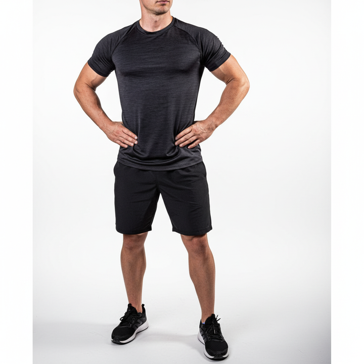 Activewear men's short-sleeve training top, high-performance for fitness & everyday wear.