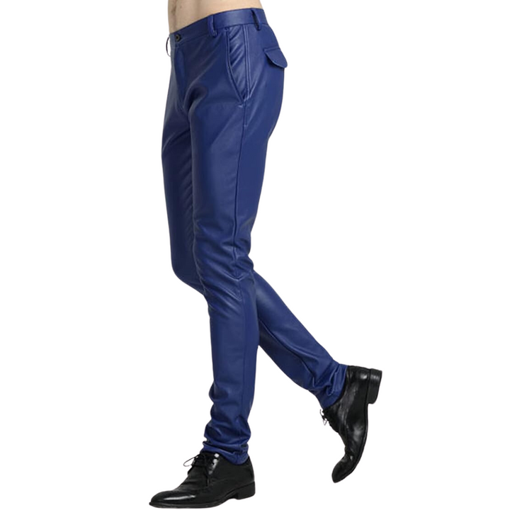 Modern slim fit biker pants for men, perfect for motorcycle enthusiasts & everyday casual style.