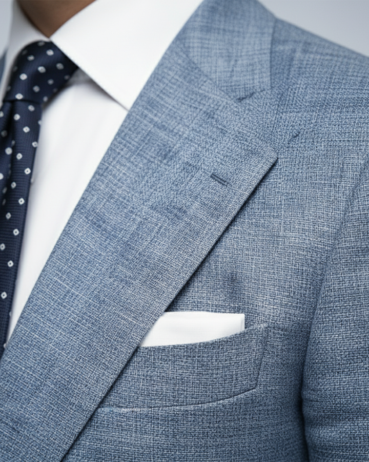 Versatile men's slim fit jacket, perfect for formal wear & special occasions. Modern tailored blazer.