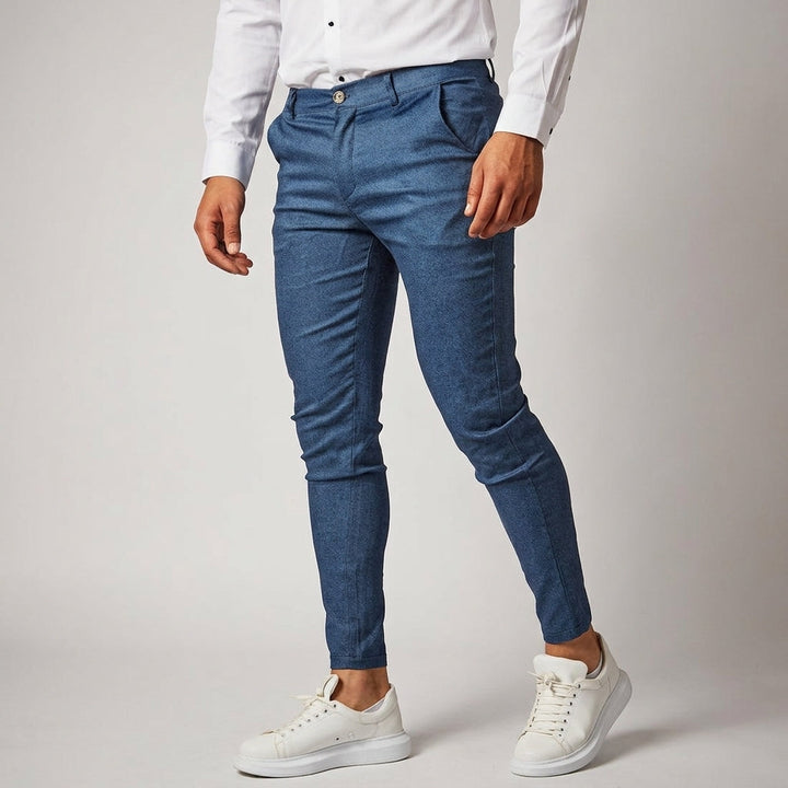 Men's slim fit business trousers, professional style, ideal for office & formal wear.