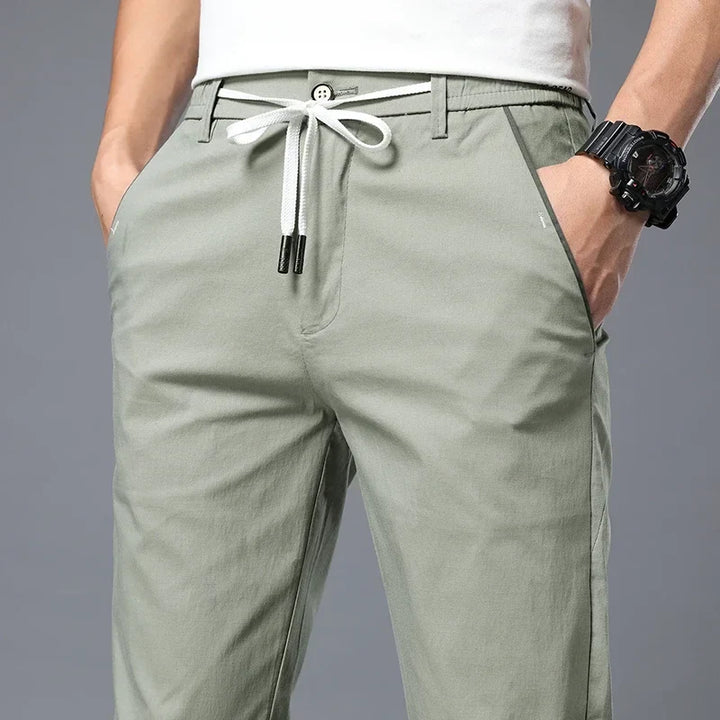 Men's slim fit comfort pants, tailored for modern style & everyday versatile wear.