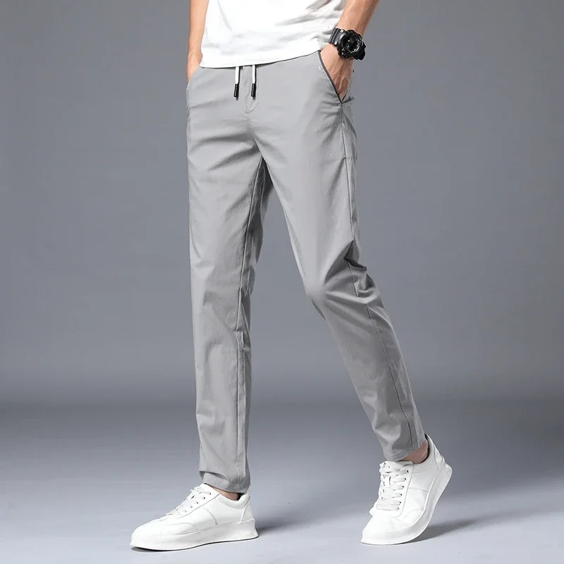 Everyday men's slim fit casual pants, featuring comfort, versatility, and wrinkle resistance.
