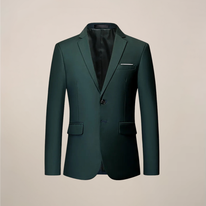 Sophisticated men's slim fit formal blazer, ideal for business meetings & wedding guest attire.