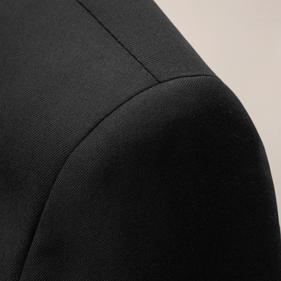 Stylish men's slim fit formal blazer, perfect tailored suit jacket for a polished business or wedding outfit.