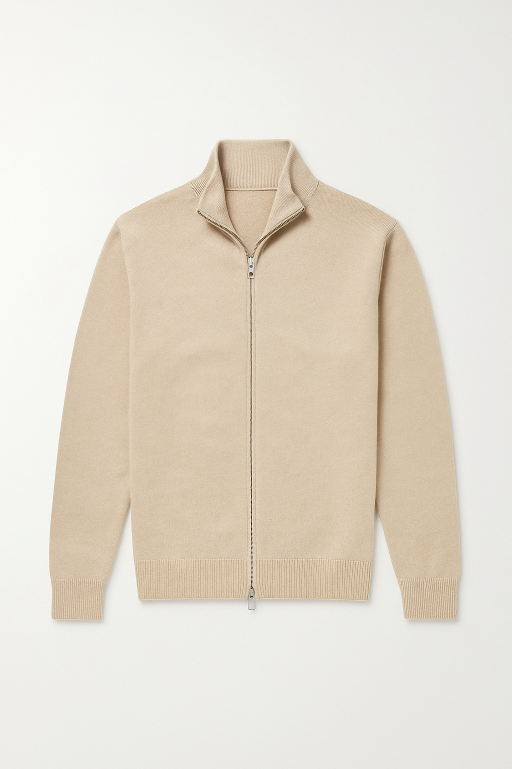 Men's slim fit zip-up jacket with stand collar. Lightweight and versatile, a key piece for men's fashion.