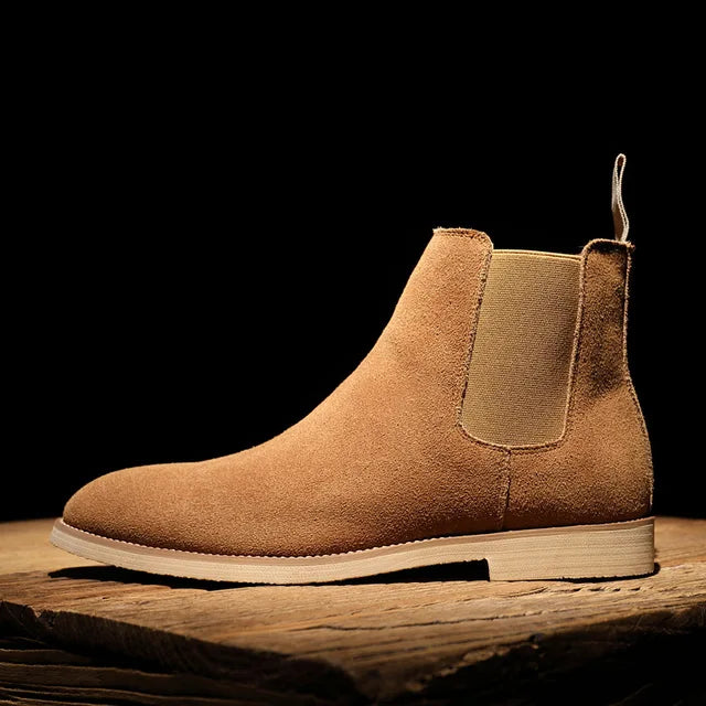 Versatile men's ankle-height slip-on Chelsea boots for comfortable everyday wear. Stylish and modern footwear.
