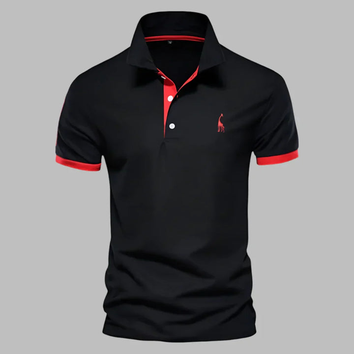 Modern men's smart polo, perfect for smart casual looks, featuring a classic fit and contrast collar.