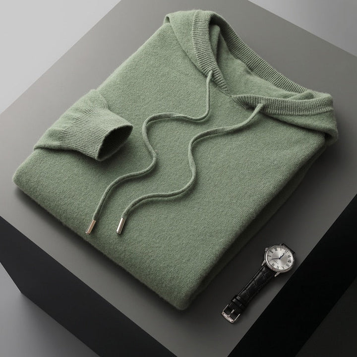 Comfortable men's hooded sweatshirt, a cozy soft top for everyday fashion & loungewear. Pullover style.