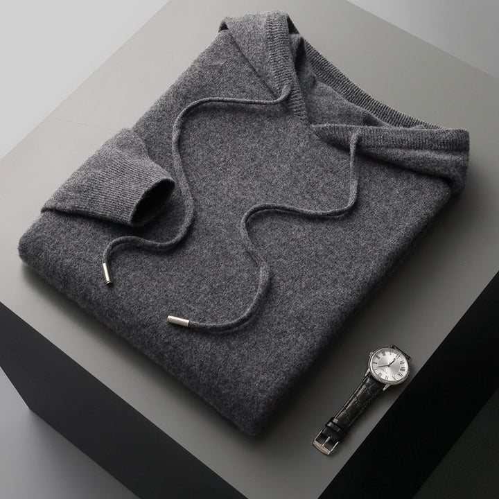 Cozy men's long sleeve hoodie, a super soft pullover sweatshirt for ultimate everyday comfort and relaxation.