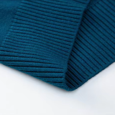 Blue men's versatile long sleeve turtleneck sweater, providing sophisticated comfort and timeless style.