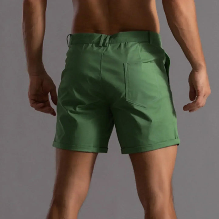 Versatile men's stretch cotton chino shorts for casual wear, vacation, and everyday comfort.