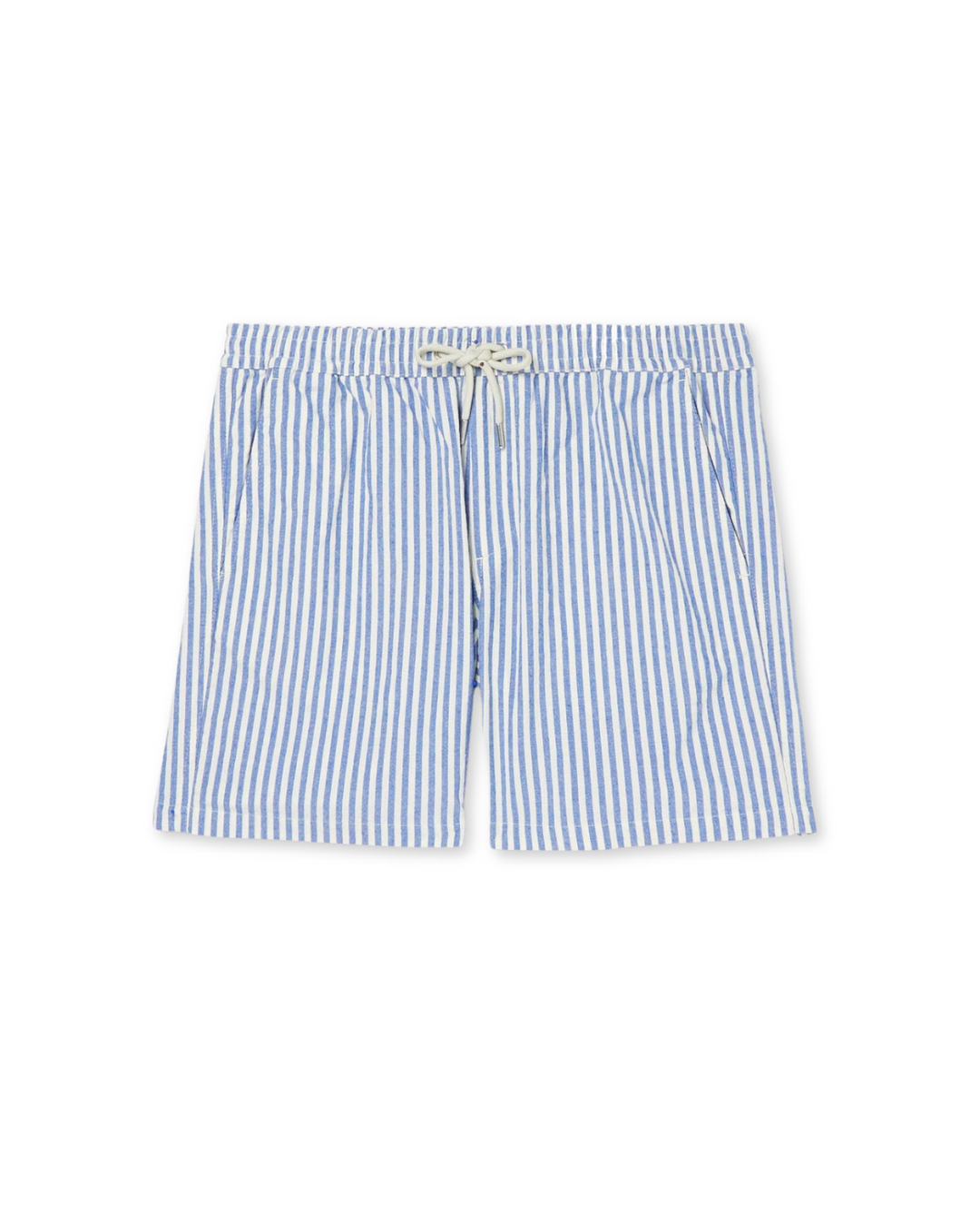 Men's striped summer shorts with elastic waist, relaxed fit, perfect for casual wear & beach vacations.