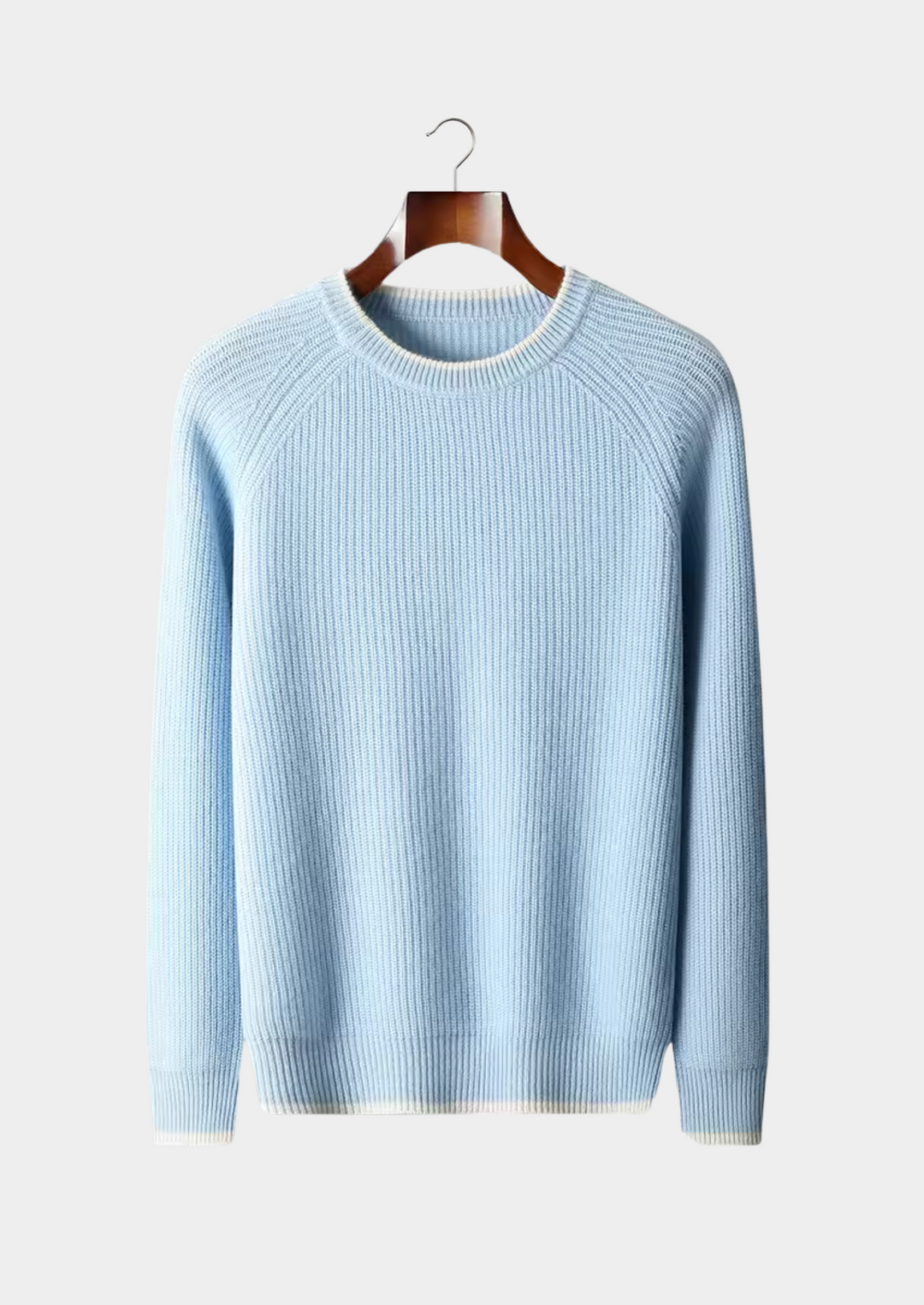High-quality men's crew neck sweater for effortless all-season wear & ultimate comfort.
