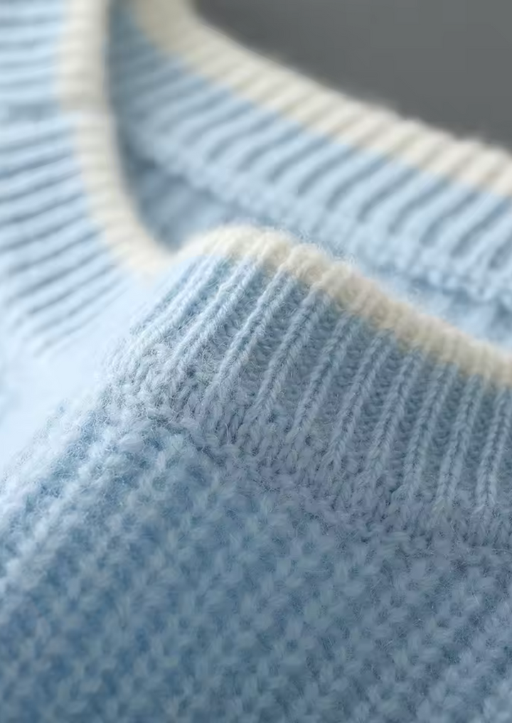 Modern men's crew neck sweater for sophisticated casual looks & easy smart casual styling.