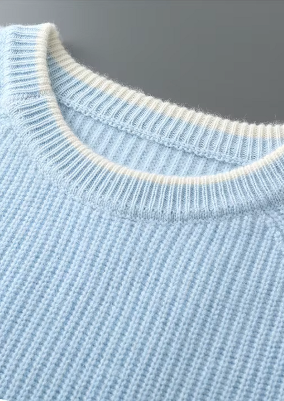 Effortless men's crew neck sweater, perfect for layering or wearing solo in any season.