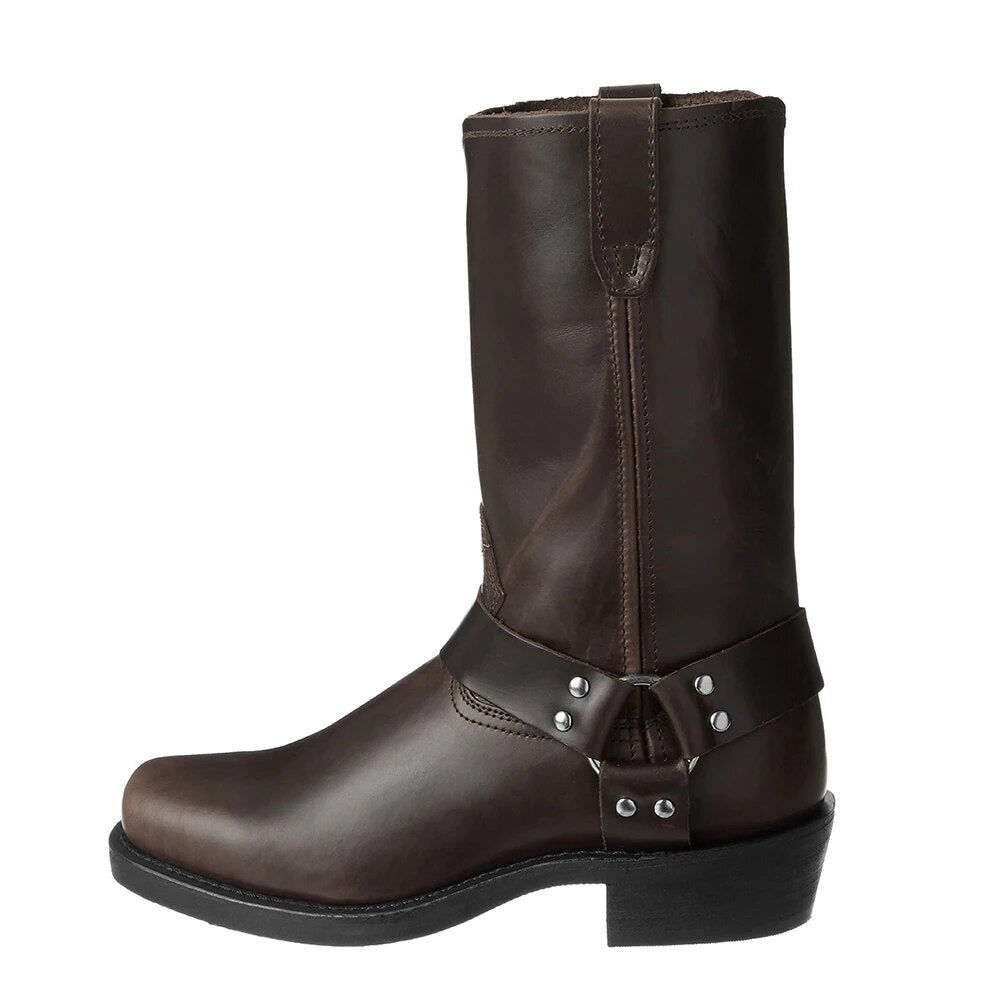Comfortable men's cowboy boots for stylish everyday wear. Features rugged design & versatile fashion.