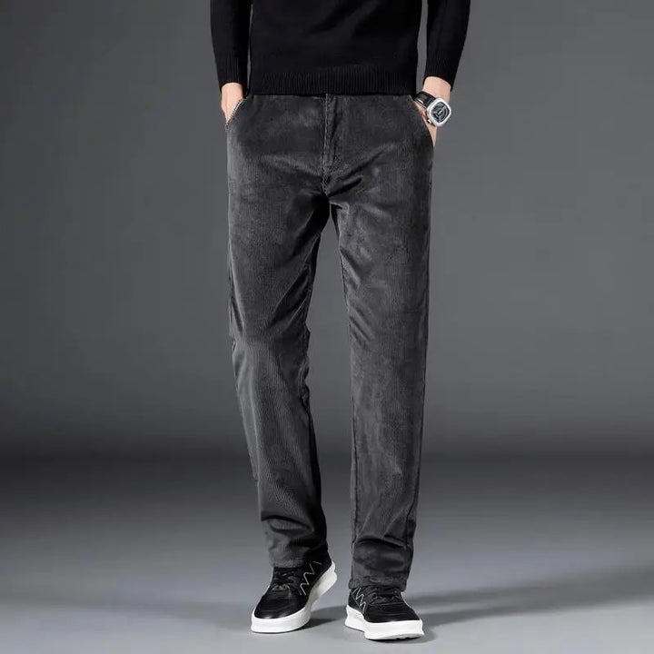 Men's stylish slim fit pants with a modern tailored look, ideal for smart casual wear.