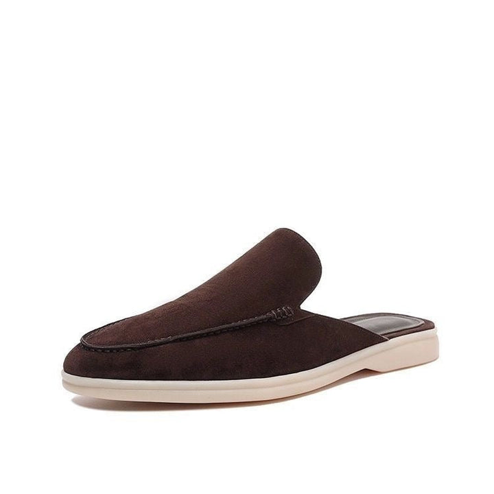 Practical men's backless loafers for all-day comfort. Easy slip-on casual shoes, great for modern living.
