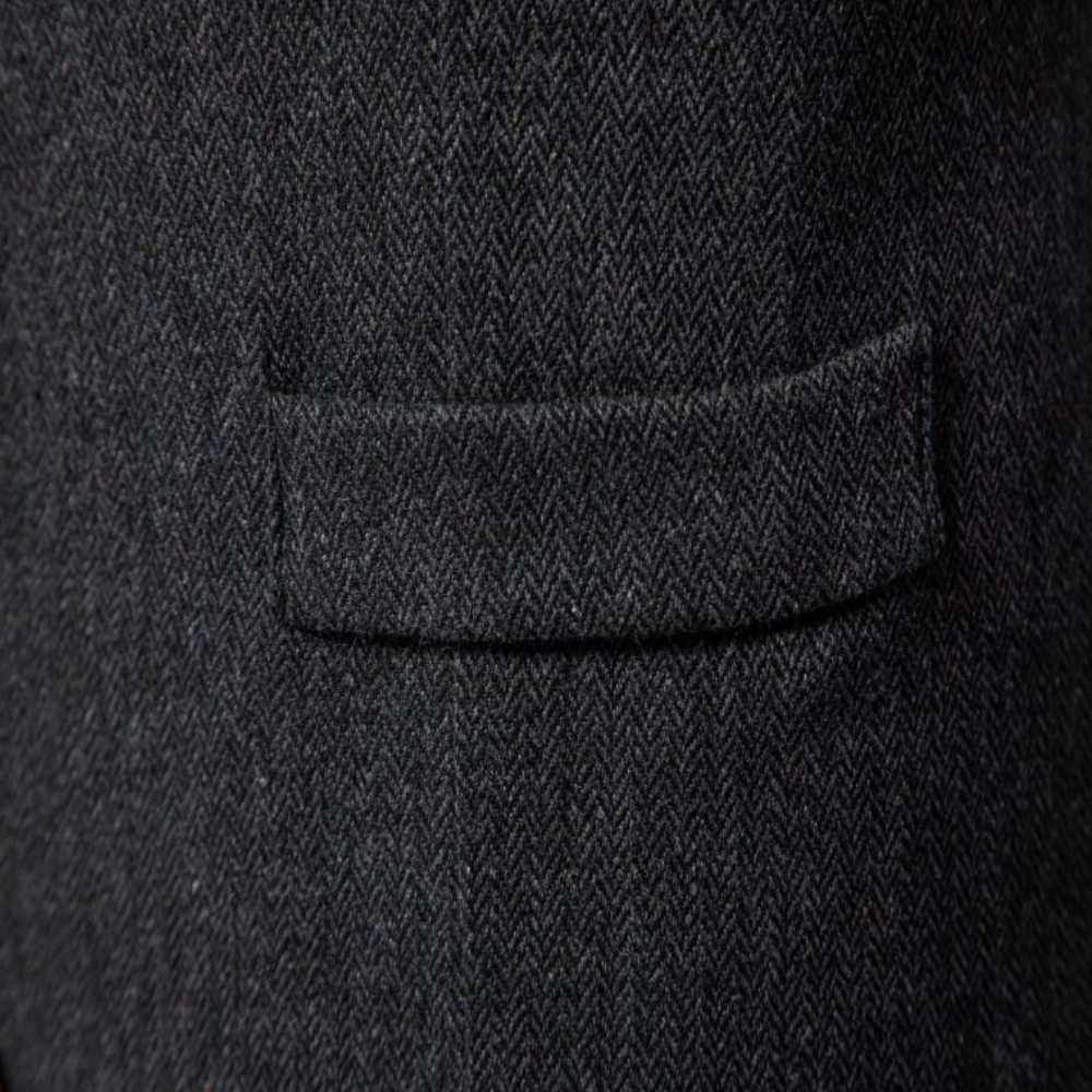 Man wearing a stylish Victor wool blend vest, showcasing a sophisticated business casual layered look.