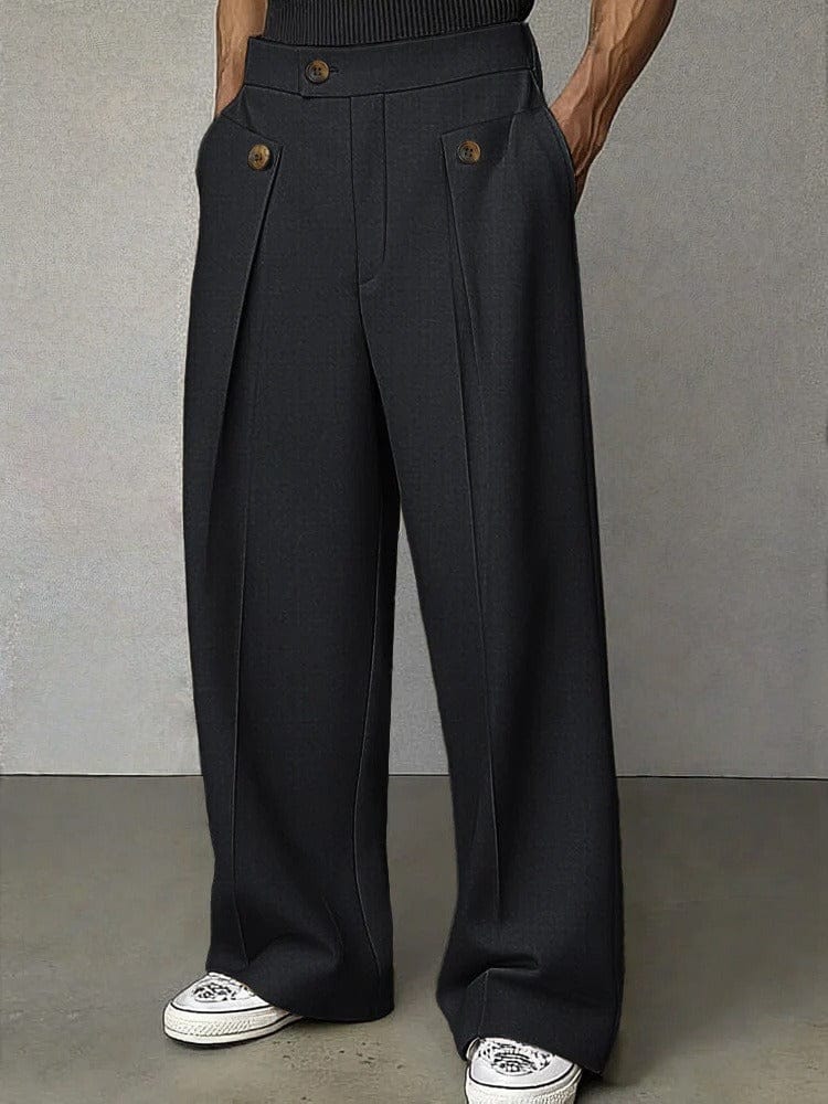 Stylish men's wide-leg trousers, a trendy piece for modern men's fashion, offering ultimate comfort.