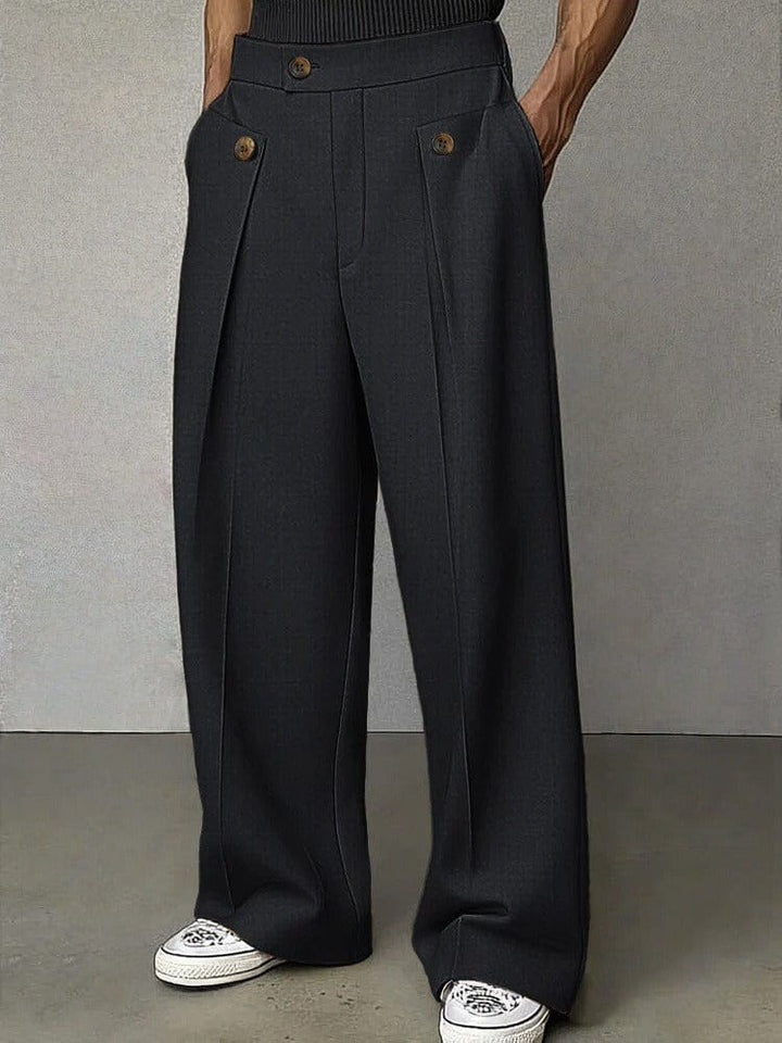 Stylish men's wide-leg trousers, a trendy piece for modern men's fashion, offering ultimate comfort.