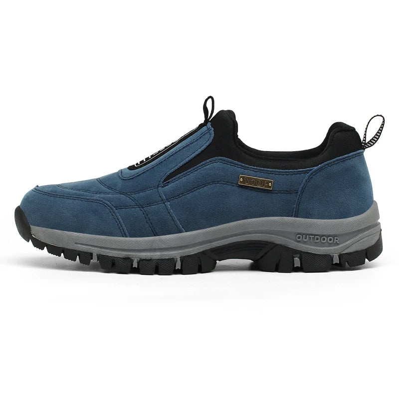Men's supportive orthopedic hiking shoes, ideal for trails & outdoor adventures, ensuring all-day comfort.