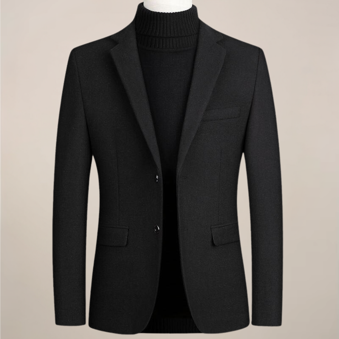 Versatile men's smart casual blazer, a modern two-button jacket for sophisticated men's fashion.