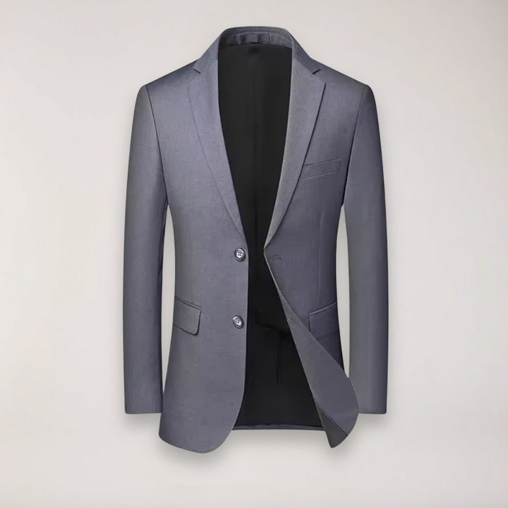 Classic men's two-piece suit, a timeless tailored blazer & trousers for any formal or business event.
