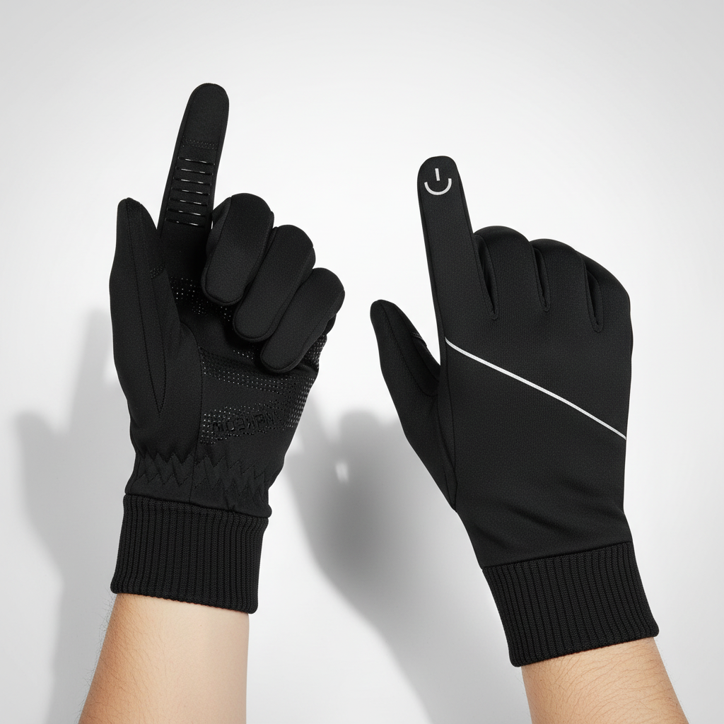 Durable men's ThermoTouch winter gloves, touchscreen ready for warmth & protection during cold outdoor adventures.