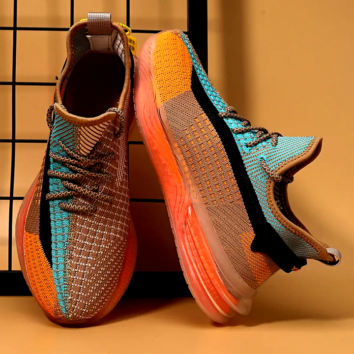 Men's TrailTrek performance running shoes for outdoor trails, featuring non-slip grip and lightweight design.